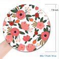 thumbnail image 3 of Round Mousepad, Roses Flowers Floral Mouse Pad, Premium-Textured Small Mouse Mat with Waterproof Non-Slip Rubber Base for Laptop Computer Office Desk Accessories,7.9 x 7.9 inch, 3 of 6