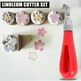 Linoleum Cutter Set, 2 Sets Craft Lino Cutters with 6 Assorted Blades