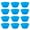 Dark Blue, variant on Yesbay 12Pcs Round Stackable Muffin Cups Resistant Bakeware Food Grade Silicone Baking Molds Party Favors