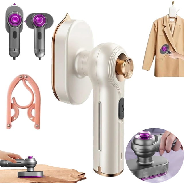 New Mini Steam Iron for Clothes, Perfect Travel Companion for Wrinkle-Free Clothes,Adjustable Temperature Control, Fast Heat-up for Quick Wrinkle Removal, Works On Most Fabrics
