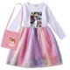 thumbnail image 3 of Ropa para niños, vestido de Taylor Swift para niñas, vestido de princesa de manga larga con flores de malla, vestidos de cumpleaños para bebés y niños, disfraz de Halloween, 3 of 5