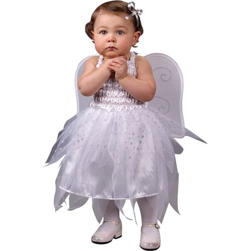 Fun World Angel Girl's Halloween Fancy-Dress Costume for Infant, One ...