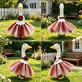 thumbnail image 4 of Nkmbld Porch Goose Decor, Cute Goose Clothes for 23" Lawn Statue, Farmhouse Big White Gooses Sculpture Decoration for Garden Lawn Yard and Patio, 4 of 8