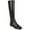 Black Leather, variant on Franco Sarto Women's Giselle Knee High Boot Castagno Brown Wide Calf 8M