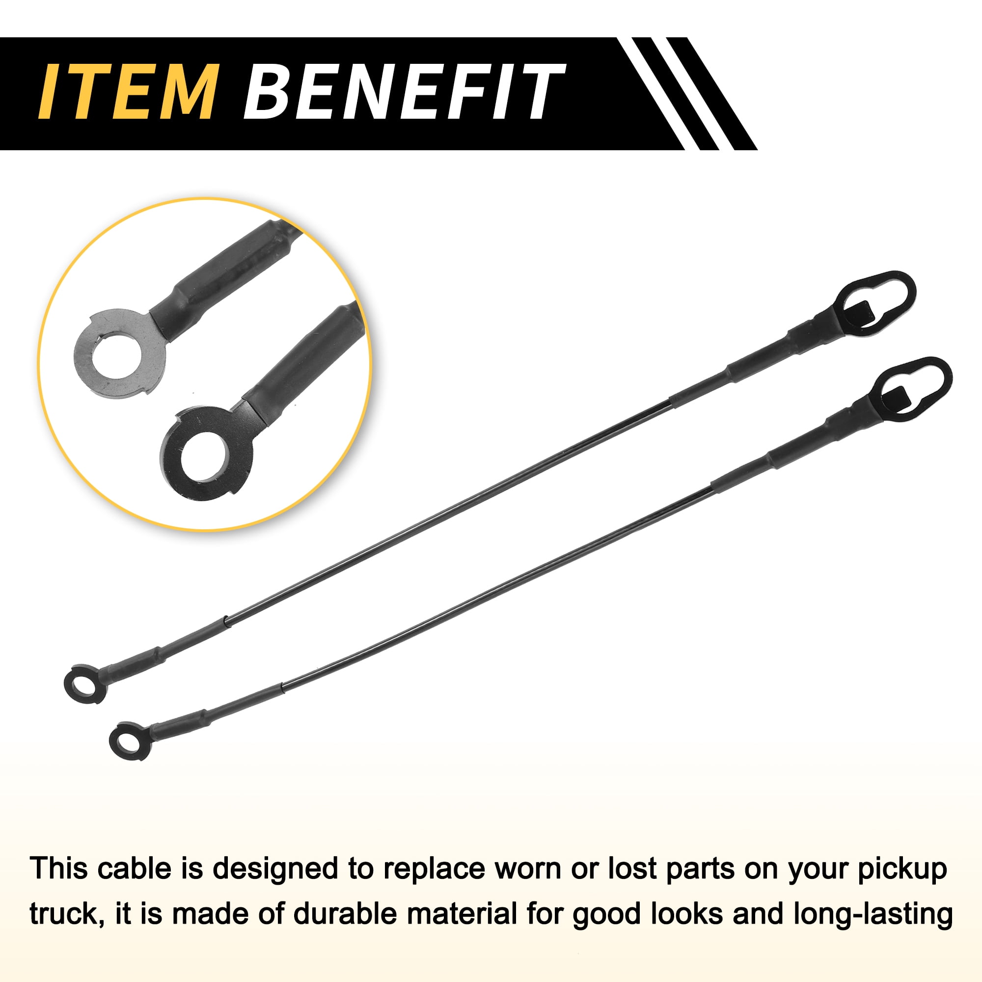 Unique Bargains Tailgate Cables for Ford F-150 97-03 and F-250 99-12 Lift Gate Support