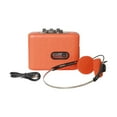 thumbnail image 1 of funtasica Lecteur de Cassettes Compact Robuste avec Écouteurs Léger Rétro pour Extérieur Orange, 1 of 9