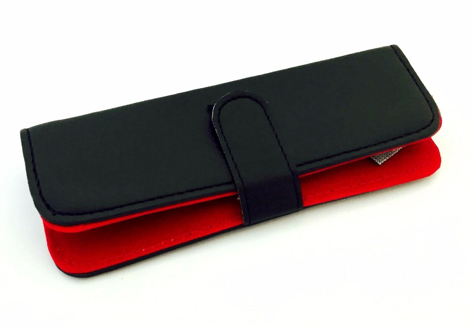 CUT THROAT SWING LOCK STRAIGHT RAZOR, TRAVELING CASE 100 BLADES BLACK MATTE