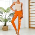 thumbnail image 2 of Women's Leggings Football Graphic Print 4-Way Stretch Active Workout Pants for Running Casual, 2 of 6