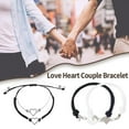 thumbnail image 3 of Love Heart Couple Bracelet Unisex Hand Crafted Beads Bracelets Jewelry[ New K9B9, 3 of 8