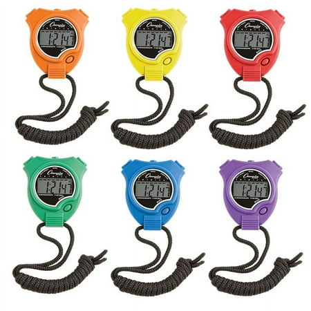 UPC: 0710858016695 | Champion Sports Water-Resistant Stopwatches 1/100 Second Assorted Colors 6/Set 910SET
