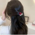 thumbnail image 3 of Small Three Pearl Hair Clip for Women - Cute Acrylic Mini Clip - Fashion Hair Accessory in 1PCS, 3 of 9