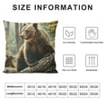 thumbnail image 5 of Cute Bears Play in The Tree Throw Pillow Covers Decorative Couch Pillow Covers Square Throw Pillow Case Car Cushion Covers Farmhouse Pillowcase for Sofa Couch Bed Living Room, 5 of 5