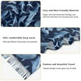 thumbnail image 5 of FORMRS Womens Scarf Winter Soft Long Big Warm Shawls Wrap Tassel Scarves, Watercolor Shark Pattern, 5 of 9