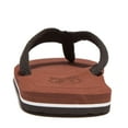 thumbnail image 6 of WOTTE Mens Flip Flops Comfortable Thong Sandals Lightweight Summer Beach Sandals Brown, 6 of 8