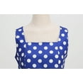 thumbnail image 6 of AOMPMSDX Women Casual Sleeveless 1950S Housewife Evening Party Prom Dress Womens Dresses Blue L, 6 of 9