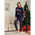 thumbnail image 2 of Family Christmas Pajamas, Syphoria 1PC Womens Pajamas Set Long Sleeve Top and Pant Matching Family Christmas Pajamas Set, 2 of 6