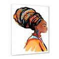 thumbnail image 2 of Designart 'Afro American Woman with Turban I' Modern Framed Art Print, 2 of 4