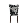 thumbnail image 4 of Weston Home Ayana Cowhide Parsons Dining Chairs, Set of 2, Black Cowhide, 4 of 8