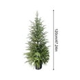 thumbnail image 2 of 1Pcs Christmas Artificial Norfolk Pine Tree Ornaments, Festival Fake Potted Plants Decoration For Front Door Porch Living Room Home Decor (120cm), 2 of 4