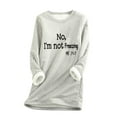 thumbnail image 3 of Feancey Womens Fleece Crewneck Sweatshirts Winter Warm Sherpa Lined Pullovers Furry Casual Long Sleeve Thermal Tunic Tops Comfy Soft Loungewear Gray XL, 3 of 6