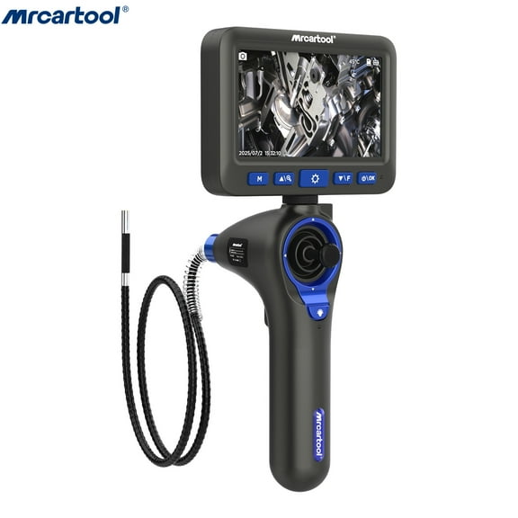 Four-way 360° Endoscope Inspection Camera 5inch Articulating Borescope 6.25mm