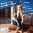 thumbnail image 4 of Reproductor de casetes KLIM portátil tipo boombox con Bluetooth, USB y AM/FM, 4 of 8