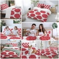 thumbnail image 5 of 3 Piece Red Dahlia Duvet Cover Set Queen Size,Microfiber Comforter/Quilt Cover with Corner Ties and 2 Pillowcases,Vintage Country Grey Abstract Flowers Floral All Season Bedding with Zipper Closure, 5 of 8