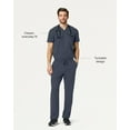 thumbnail image 2 of Jaanuu Holmes Everyday Scrub Top for Men — Classic Fit, V-Neck, 1 Pocket, Anti-Wrinkle, 2 of 6
