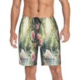 thumbnail image 6 of Relaxed fit printed pajama bottoms, sizes S to XXL A Swan, 6 of 7