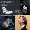 thumbnail image 3 of Reusable Silicone Earplugs for Sleeping, Swimming, Studying, Concerts - 40dB Noise Reduction, Hearing Protection(Grey), 3 of 5