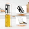 thumbnail image 2 of Oil Sprayer for Cooking, Upgraded 2 Pack Refillable Olive Oil Spray Bottle Mister with Brush for Air Fryer Oil Vinegar Portable Glass Kitchen Gadget for BBQ, Salad, Roasting, 2 of 7