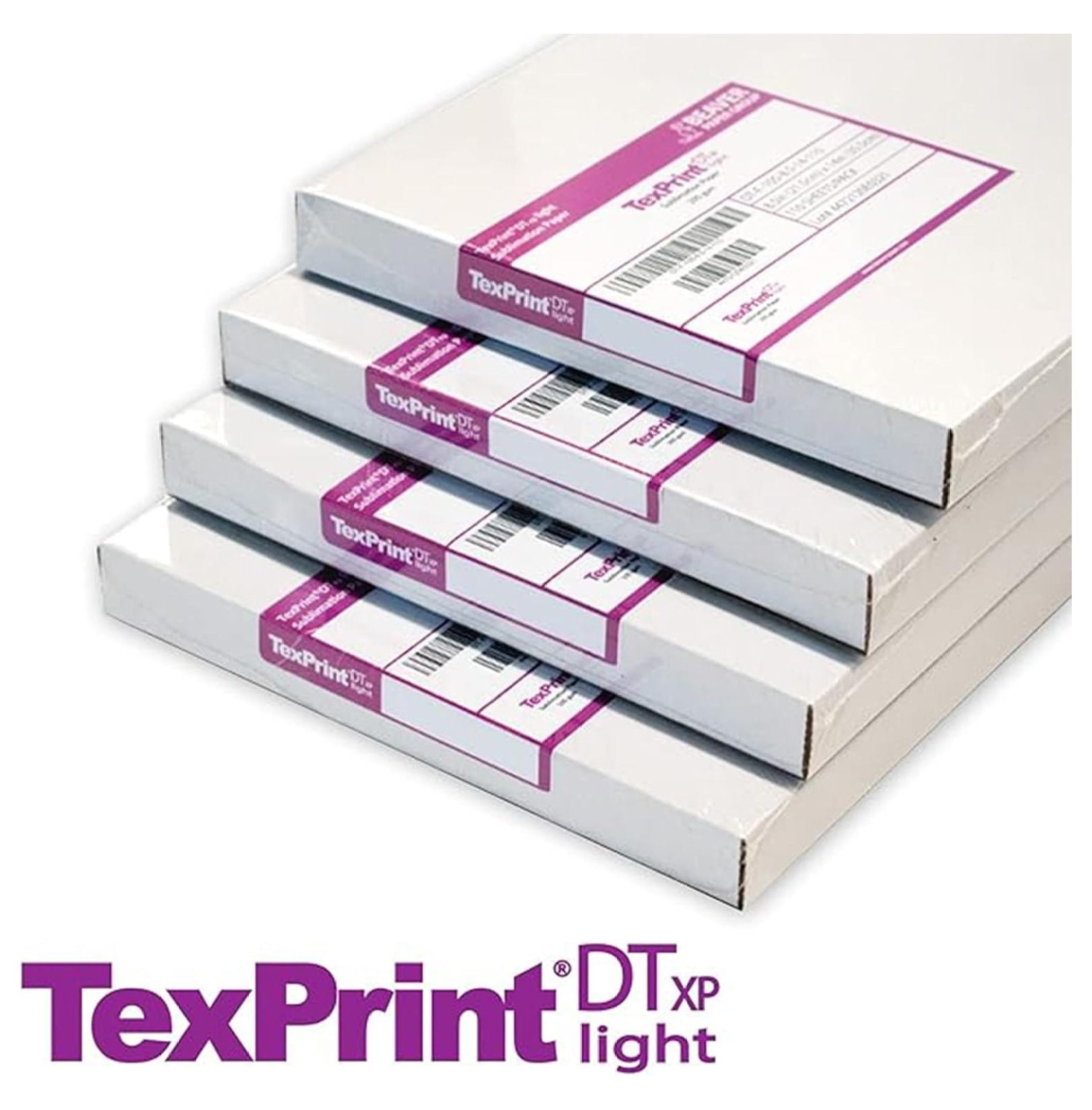 Beaver TexPrint DT Light -Replaces XP- All-Purpose High-Release Sublimation Paper for Epson Dye Transfer, SawGrass Approved Sublimation Print Transfer Paper, 110 Sheet Pack (11" x 17", Inches)