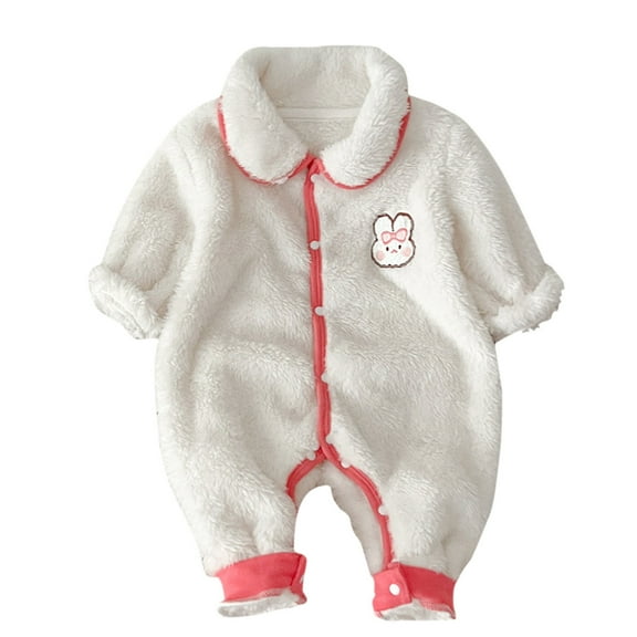2t Girls Clothes Preemie Boy Clothes Baby Warm Bear Footie Romper Thick Jumpsuit Winter Outerwear