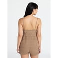 thumbnail image 3 of No Boundaries Cami Top with Beads and Shorts Set, 2-Piece, Women's XXS-XXL, 3 of 5