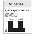 thumbnail image 2 of SuperiorBilt ProBilt Series 1/4 in. x 3/8 in. x 1/4 in. Square Notch Trowel, 2 of 5