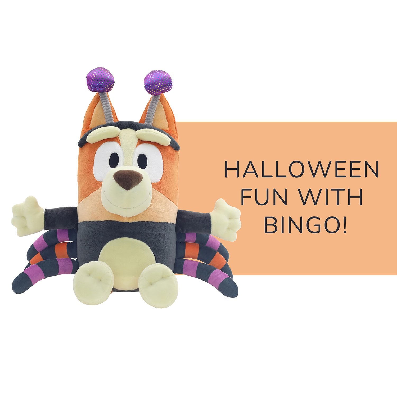 Bluey Halloween Bingo in Spider Costume Plush - Walmart.com