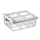 thumbnail image 4 of Caja de almacenamiento para calcetines, ropa interior y armario con divisores portátiles y cajón extraíble debajo del estante. rejilla grande y 9, 4 of 9