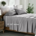 thumbnail image 1 of Bare Home Ensemble de Draps à Poche Extra Profonde de 22 Pouces - Premium 1800 Collection - Ultra Doux - Très Grand Simple, Gris Pâle, 1 of 8