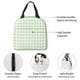 thumbnail image 4 of Disketp Pistachio Green Checkboard Bolsa Térmica para Almuerzo para Hombre y Mujer, Ideal para Trabajo, Senderismo y Picnic, 4 of 8
