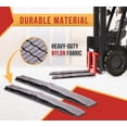 thumbnail image 3 of 48" x 4" Nylon Gray Forklift Fork Sleeves with 2 mm Woven Core for Protects Products and Materials from Scratching, Rubbing and Sharp Fork Tips - 2Pair, 3 of 9