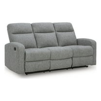Signature Design by Ashley Carrigan Lane Gray Reclining Sofa