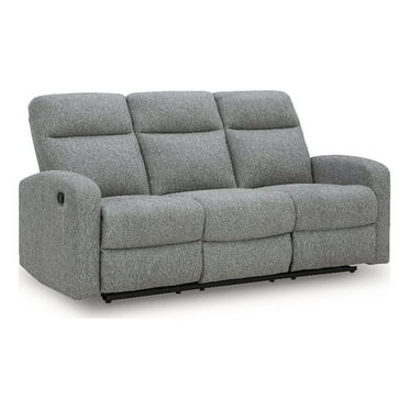 Signature Design by Ashley Carrigan Lane Gray Reclining Sofa
