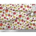 thumbnail image 2 of Soimoi White Cotton Duck Fabric Mix Fruit Print Fabric by the Yard 58 Inch Wide, 2 of 3
