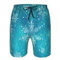thumbnail image 3 of Cauagu Christmas Snow Print Men's Swim Trunks,Hawaiian Bathing Suit Swimsuits Beach Shorts with Pockets for Men Quick Dry Swimming Board Shorts-XX-Large, 3 of 6