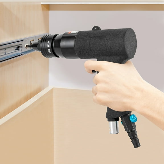 Pneumatic Rivet Nut Gun Air Rivet Nut Pull Setter Tool 3.75lbs Professional Riveting Machine 8.46*9.48*1.57in