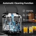 thumbnail image 4 of LHRIVER Nugget Ice Maker Countertop, 34lbs/24H with Self-Cleaning Function, Portable Sonic Ice Machine for Home/Office Stainless Steel Black, 4 of 8