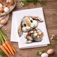 thumbnail image 4 of Easter Bunny Kitchen Towel 16x24 Waffle Weave Shabby Chic Decor, 4 of 5
