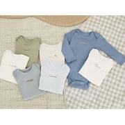 Bliss by Garanimals Baby Boys or Girls Cotton Days of the Week Bodysuits Set, 7-Piece, Sizes 0M-18M