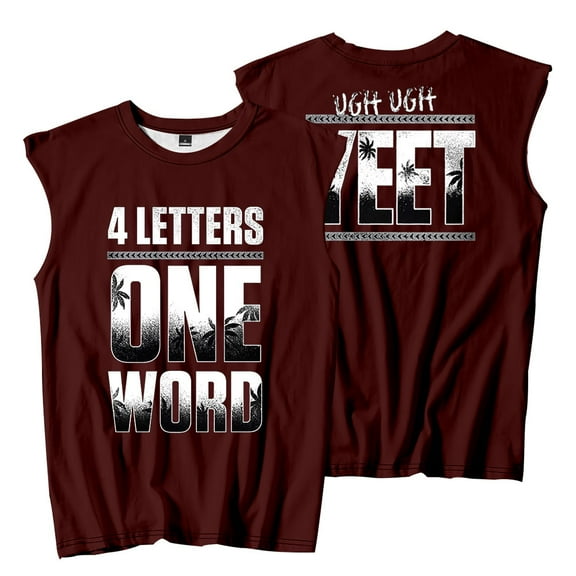 Jey Uso Four Letters One Word Sleeveless T-Shirts Women Men Fashion Tank Tops