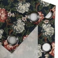 thumbnail image 4 of Ambesonne Floral Grommet Curtain, Gothic Jungle Flowers Retro, 50"x108", Charcoal Grey Pale Rose, 4 of 5